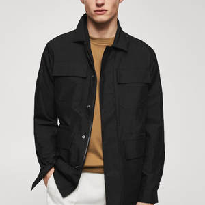 แจ็คเก็ตผู้ชายผ้าฝ้าย 100% จากโรงงานโดยตรง บริการ OEM รับผลิตตามแบบ สไตล์ไฮสตรีท คุณภาพสูง ผ้าแคนวาส สำหรับฤดูหนาว ราคาส่งถูก - Product Image 2