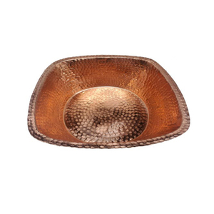 Bol de spa pour pédicure en métal cuivre de qualité supérieure carré Mini et grandes tailles Design martelé de luxe pour salon de beauté et massage - Product Image 3