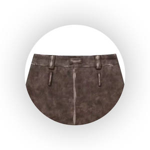 Falda de cuero con estilo, las más vendidas, bolsillo con doble cremallera, longitud corta, ropa cómoda, faldas de cuero de talla grande para mujer - Product Image 6