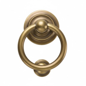 <b>Vintage</b> Antique Gold Aluminium Brass Shaped Durable <b>Door</b> Knocker Screw Installation Modern Patch Design for Home Decoration - Product Image 1