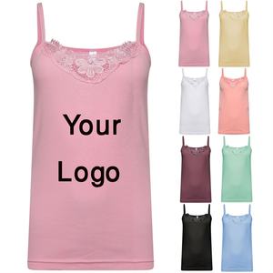 2021 meilleure vente personnalisé imprimé Polyester débardeur pour les femmes Europe vente chaude Sexy Sublimation blanc dentelle décoration formelle - Product Image 4