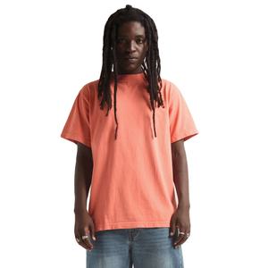 T-shirt de fitness à manches courtes et col ras du cou pour hommes T-shirt haut de gamme épais et flammé T-shirt en tricot épais uni et blanc - Product Image 1