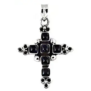 "Platinum Rhodium-Plated Christian <b>Cross</b> <b>Pendant</b> for Women-Trendy Rose Gold Design" - Product Image 1
