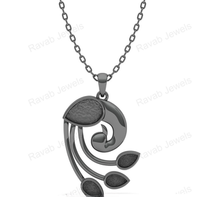 2025 Best Seller 25mm Paon Style Rhodium Fait À La Main En Argent Sterling 925 Collier Dames Inspiré Fine Jewelry Inde Souvenir - Product Image 3