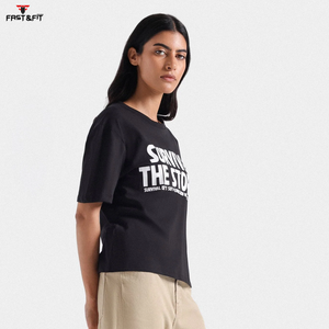 2025 precio barato mujer Lisa diseño de moda impresión personalizada 100% tela de algodón mujeres camisetas - Product Image 1