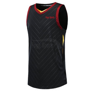 Maillot de basket-ball sans manches professionnel respirant confortable 100% polyester couleurs et logo personnalisés à séchage rapide - Product Image 2