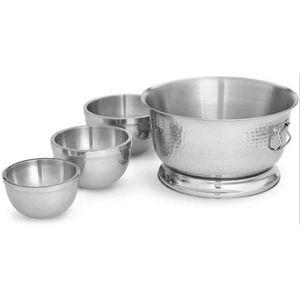 Double Wall Hammered Stainless Steel Oval Shape Bar Accessories <b>Ice</b> <b>Bucket</b> with LED Light Eco-Friendly & Customized Design - Product Image 4