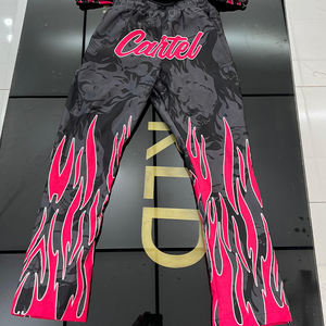 Survêtements deux pièces pour hommes de haute qualité Logo personnalisé Poly coupe-vent et pantalons de jogging Shorts avec veste respirante - Product Image 3