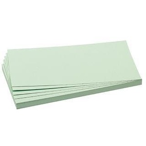 Tarjeta de moderación FRANKEN de 20.5 x 9.5 cm, 100% verde claro, papel reciclado de 130 g/m², 500 unidades/paquete, producto de presentación - Product Image 1