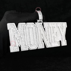 Argent Sterling 925 Plaqué Or 24kt Argent Personnalisé VVS Moissanite Naturelle Cadeau Religieux HipHop Fine Jewelry Pendentifs Charmes - Product Image 1