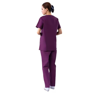 2025 Usine En Gros Polyester Rayonne Spandex Hôpital Médecin Uniformes Scrubs Pharmacie Médecin Infirmière Femmes Scrubs Costumes - Product Image 2