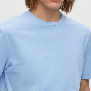 T-shirt d'été imprimé de logo personnalisé Oem/odm 100% coton de haute qualité T-shirts unis vierges pour hommes T-shirt en coton de qualité supérieure 210g/m2 - Product Image 4