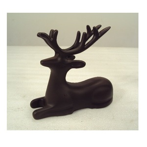Reno de aluminio negro con adorno de Navidad Base para el hogar, sala de estar, de Navidad Festival, artículo decorativo de mesa - Product Image 4