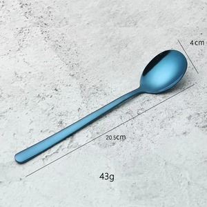Ensemble de vaisselle en acier inoxydable de qualité supérieure avec finition miroir bleu pour un usage quotidien à la maison, des dîners formels, des restaurants et des hôtels en provenance d'Inde - Product Image 2