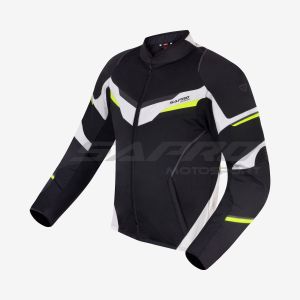 Chaqueta de Motocicleta Impermeable para Hombre Sapro, Estilo Urbano, Malla Balística Mate, Poliéster 600D, Cuello Alto, Cierre de Cremallera Frontal - Product Image 1