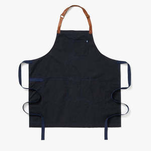Kitchen Use Custom Water Repellent Cross Back Heavy Duty Adjustable Large Pockets Cotton <b>Canvas</b> <b>Aprons</b> for Men and Women - Product Image 1