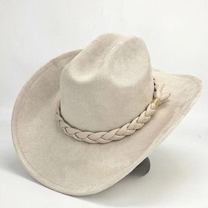 หมวกคาวบอยหนังกลับแท้ทำด้วยมือปรับได้เข็มขัดถักสำหรับกิจกรรมกลางแจ้งสถานการณ์สบายๆดูทันสมัย - Product Image 1