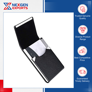 Tarjetero Magnético de Cuero PU Genuino de Calidad Excepcional, Disponible en Stock, para Compradores al por Mayor, Precios Directos de Fábrica, Nexgen - Product Image 2