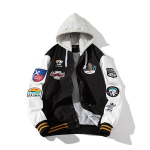 OEM personalizado de alta calidad de los hombres parche bordado cálido Universidad chaqueta Bomber Letterman Varsity chaqueta para los hombres - Product Image 4