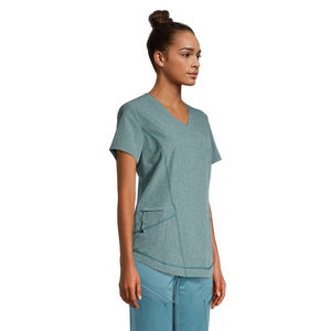 Ensembles d'uniformes d'allaitement à manches courtes tricotés 100% coton respirant confortable gommages médicaux unisexe uniformes d'hôpital - Product Image 6