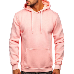 Nouveau 2025 OEM Sweat à capuche d'hiver pour homme de haute qualité 500 grammes en Polyester/Coton, imprimé, avec poches kangourou, noir uni teint - Product Image 3
