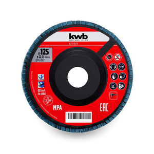 Disco de Láminas para Amoladora KWB de 125 mm, Grano P100, Expert 795650 - Discos de Amolado de Alto Rendimiento - Product Image 2