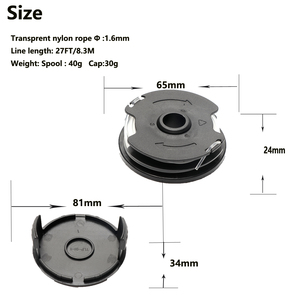 Bobines de fil pour débroussailleuse PRTA 20-Li A1 / B2 / C3, bobines à alimentation automatique et bobines de fil en nylon - Product Image 2