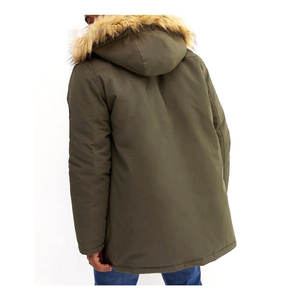 Veste parka d'hiver réversible pour homme, coupe-vent et imperméable, rembourrage en coton, longue, épaisse, chaude, pour l'extérieur, en tailles plus grandes - Product Image 6