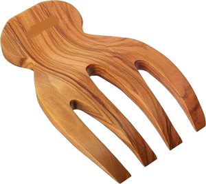 Cuillère à main en bois d'acacia Serveurs Cuillère à salade en bois dur Cuillère à salade de fruits en bois Design unique Prix bon marché - Product Image 2