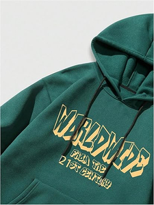 Impresión bordado ropa de calle personalizada hombre Hoodi Basics algodón mezclado algodón 350 Gsm doble gorra Sudadera con capucha transpirable personalizado - Product Image 6