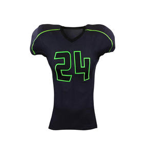 Uniformes de football américain personnalisables pour adultes, grandes tailles, nouveau design, respirants, 100% polyester, anti-UV, séchage rapide, nom d'équipe personnalisé - Product Image 6