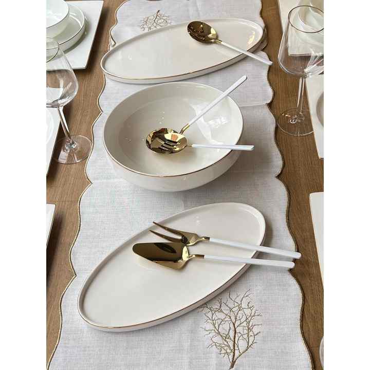 Dining Set Modern Square Piece for 6 People