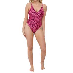 Custom Wholesale Hot Sale Womens One Piece Swimsuit High Quality Full Sublimation High Waist <b>Leopard</b> Design - Product Image 1