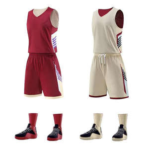 Conjunto de camiseta y pantalones cortos de baloncesto, ropa deportiva atlética ligera, transpirable y de secado rápido para hombres, práctica de equipo, competición - Product Image 2