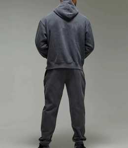 Conjunto Deportivo de Invierno para Hombre, de Primera Calidad, con Capucha, Estilo Urbano, con Logotipo Personalizado, Tallas Grandes, 2 Piezas, Venta al Por Mayor - Product Image 2