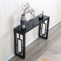 Table console en métal doré avec un design moderne unique, parfaite pour le salon luxueux et la décoration élégante de la maison