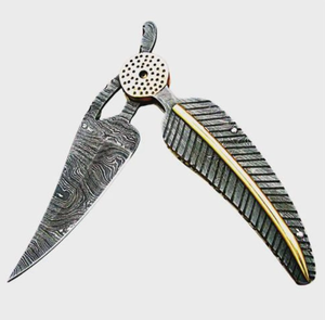 Couteau pliant à pointe tombante en acier Damas de qualité supérieure, personnalisé en gros, service OEM ODM, PRESTIGE BLADES, pour l'extérieur, garantie 1 an - Product Image 4