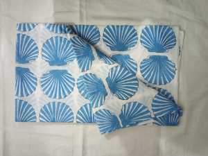 Jaipuri Hand Block Printed <b>Fabric</b>, Cotton Natural Color Hand Made Garment <b>Fabric</b> Damask Print SSTHPVCC07 - Product Image 4