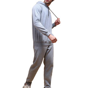 Conjunto Deportivo de Pantalón y Sudadera con Capucha, Diseño Moderno 2025, Estampado Sólido, Ajustado, Talla Grande, Tejido de Felpa para Invierno, Venta al Por Mayor, OEM - Product Image 4