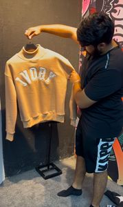 Sweat-shirt à col montant personnalisé, sweat-shirt à col montant, sweat-shirt imprimé, broderie, femme, homme, coton de haute qualité - Product Image 2