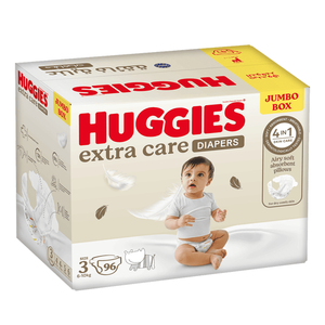 Pañales Desechables Hipoalergénicos y Huggies Extra Care Dermatológicamente Probados para Recién Nacidos - Product Image 1