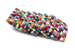 Sous-verres en feutre à motif coloré de Style classique Sous-verres décoratifs pour la maison en laine pour tapis et tampons de Table de cuisine - Product Image 2