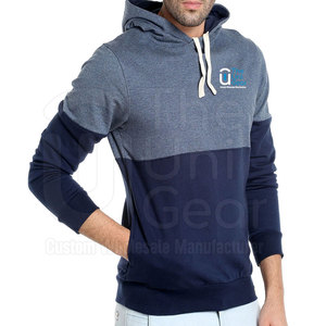 Sudaderas con capucha de algodón 100% de calidad superior para hombre, ropa de invierno informal con capucha transpirable, patrón sólido - Product Image 3