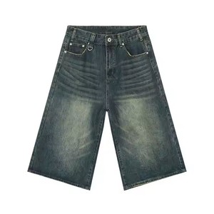 Short en jean pour homme, short taille moyenne, décontracté, style décontracté, style de fête, jeans unisexe, style ample, nouvelle collection - Product Image 4
