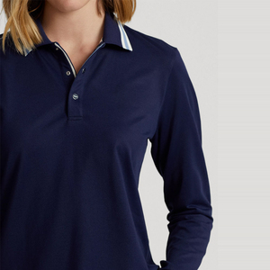 Proveedor directo de fábrica de camisas de polo de golf ligeras y cómodas de moda uniformes de algodón de precio barato - Product Image 4