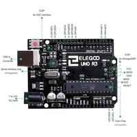 Kit de Robótica ELEGOO UNO R3 Super Starter con Tutorial para IDE Compatible con 12+ USB Infrarrojos Inalámbricos para Proyectos