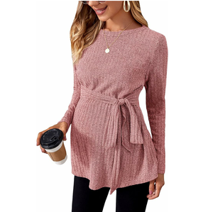 Camiseta de Maternidad sin Mangas de Algodón Suelto Personalizada, Anti-Radiación, Transpirable para Verano - Product Image 1