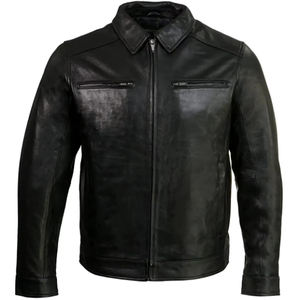 Vestes pour hommes décontractées, légères, personnalisées, imperméables, respirantes, protection UV, col montant en cuir, fermeture éclair, style urbain - Product Image 3