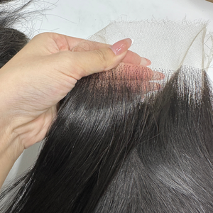 8 - 32 pouces de haute qualité cheveux bruts vietnamiens dentelle frontale perruque texture droite HD dentelle pour les femmes noires non traitées avec la taille du bonnet - Product Image 3