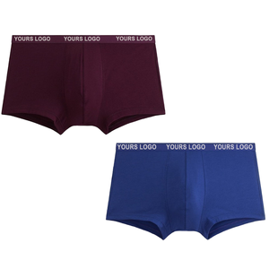 Venta al por mayor de calzoncillos de tiro medio para hombre Boxer Set Forma Europea 95% Algodón 5% Elastano Cintura personalizada Ropa interior de hombre de confianza - Product Image 1